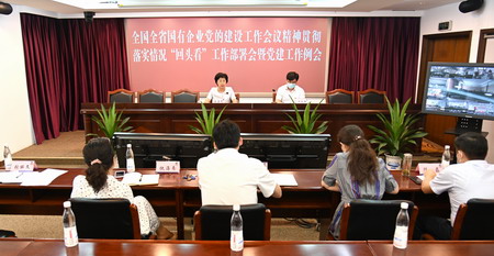 蘇鹽集團(tuán)黨委召開(kāi)全國(guó)全省國(guó)有企業(yè)黨的建設(shè)工作會(huì)議精神貫徹落實(shí)情況“回頭看”工作部署會(huì)暨黨建工作例會(huì)