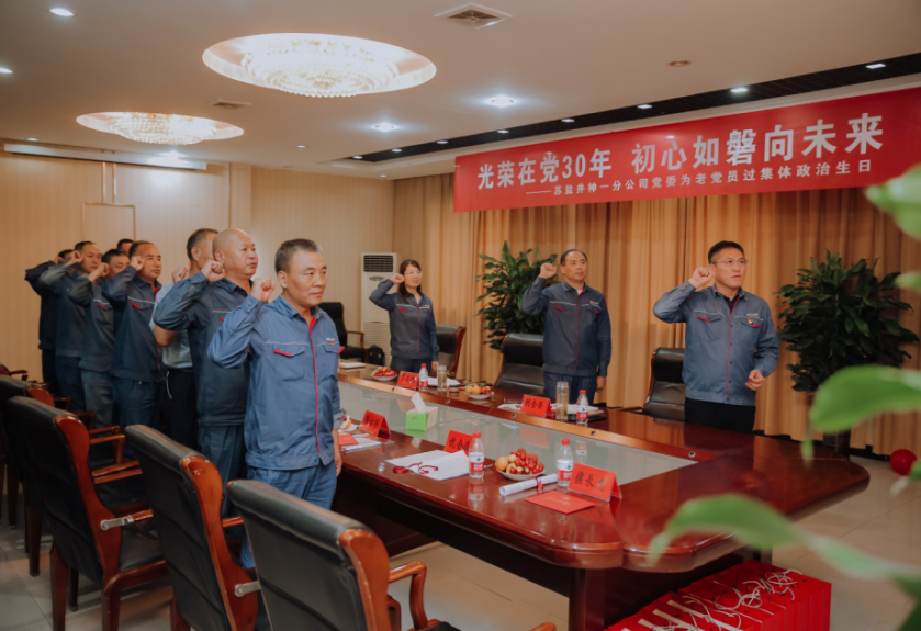 蘇鹽井神一分公司黨委丨光榮在黨三十年 初心如磐向未來 蘇鹽井神一分公司黨委丨光榮在黨三十年 初心如磐向未來