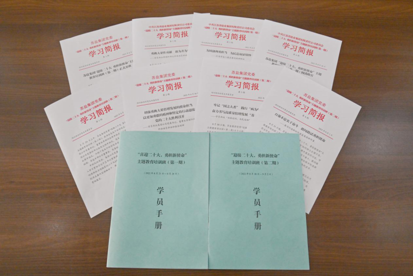 深刻領(lǐng)悟“兩個(gè)確立”決定性意義 堅(jiān)決擔(dān)起“勇挑大梁”重大責(zé)任——蘇鹽集團(tuán)“迎接二十大，勇?lián)率姑敝黝}教育培訓(xùn)班綜述