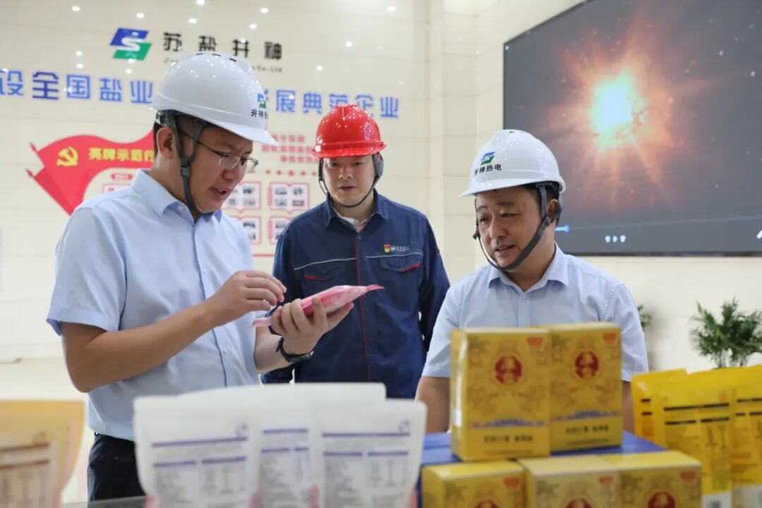 蘇鹽集團黨委副書記、總經理郭玉臣到蘇鹽井神公司調研